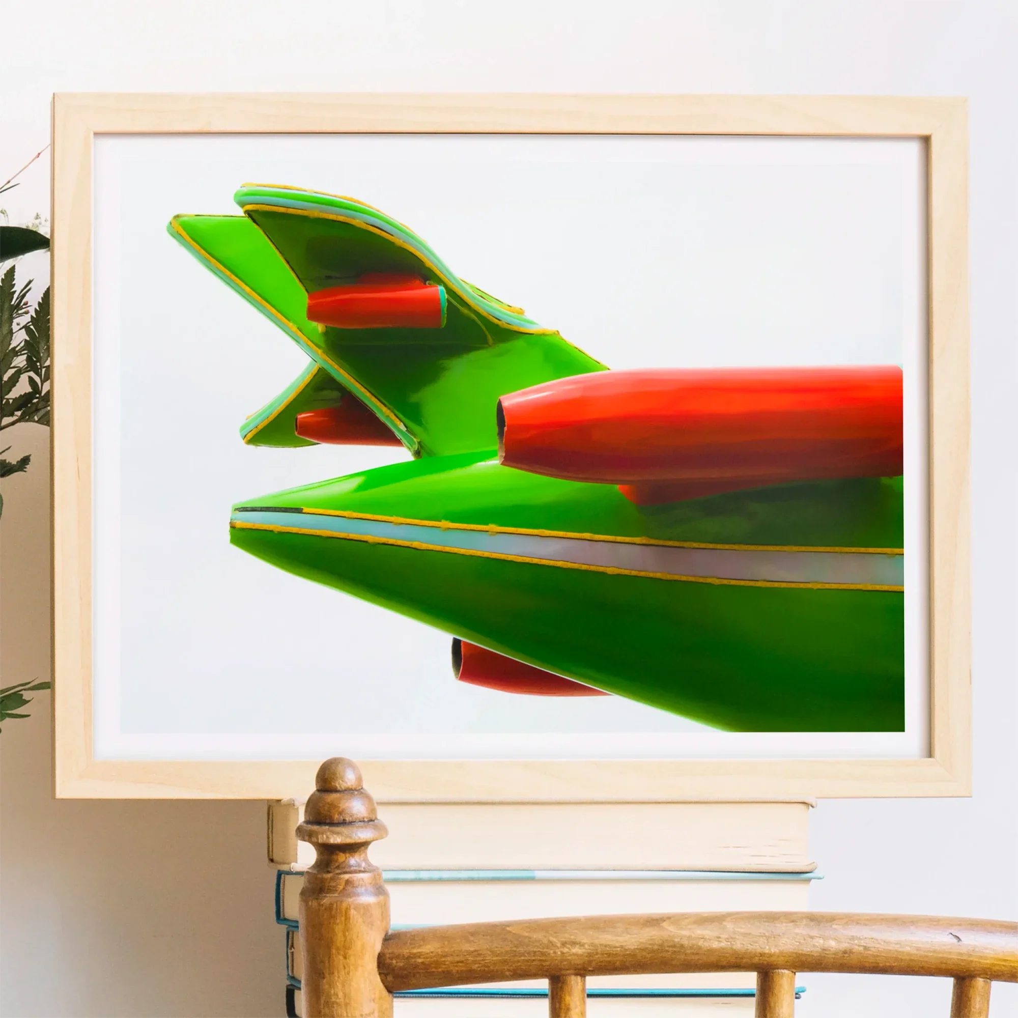 Flying Highest - Amusement Park Airplane Art Print Posters Prints & Visual Artwork