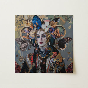 The Fool - Surreal Tarot Deck Art Print / Canvas, Surreal Tarot, Fool Steps Forward, Butterflies, Eyes Wide