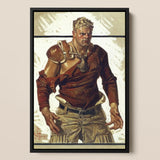 Football Hero - J.c. Leyendecker Art Print / Canvas, Prints