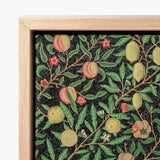 Four Fruits too - William Morris Botanicals Art Print / Canvas Framed Artwork Vibrant Botanical Pattern Peach-like Red Morris’s, Prints