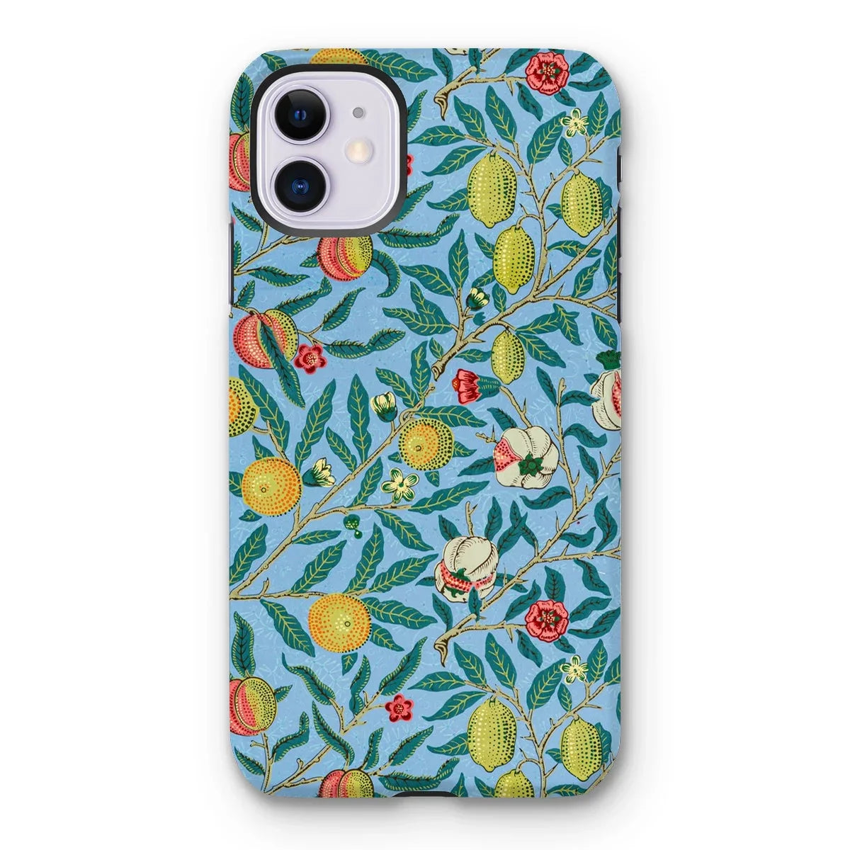 Four Fruits - William Morris Aesthetic Iphone Case, 11 / Matte, Floral Fruit Patterned Phone Case Iphone