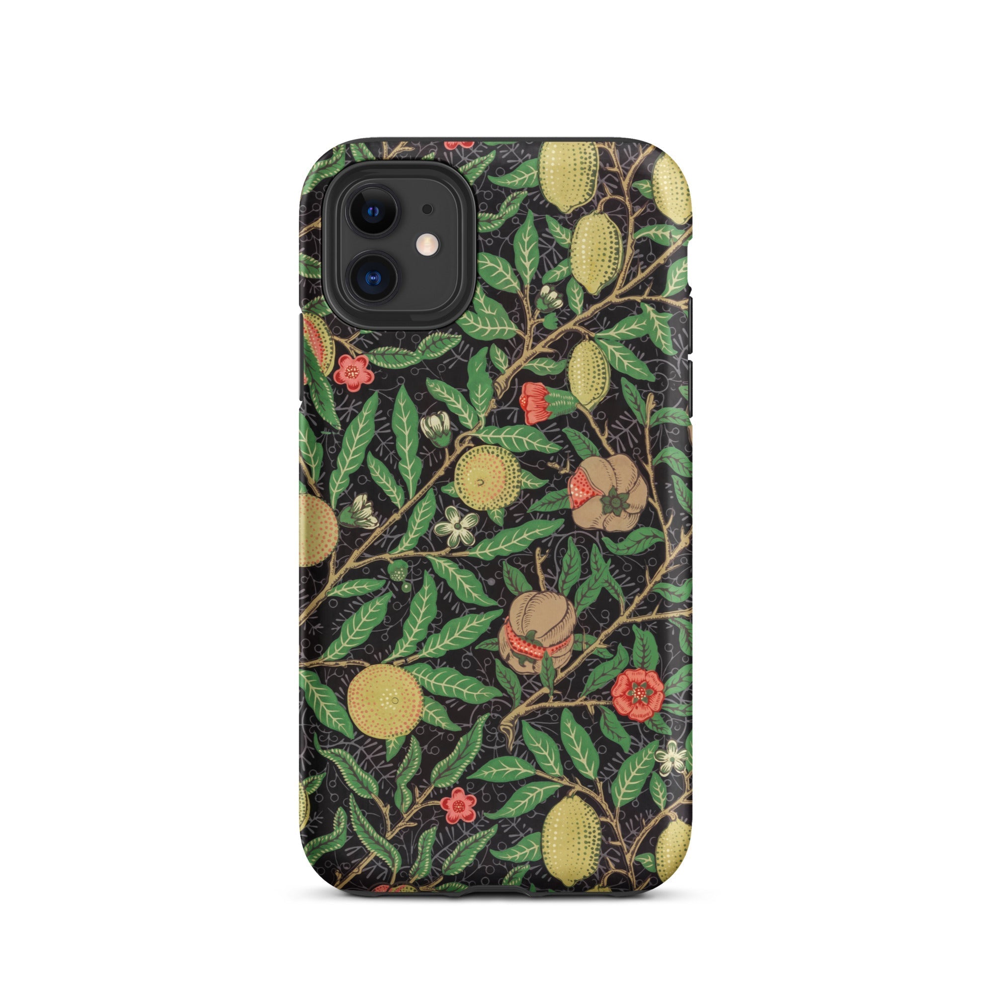 Four Fruits too William Morris Aesthetic Iphone Case, 11 / Matte, Floral Patterned Phone Case