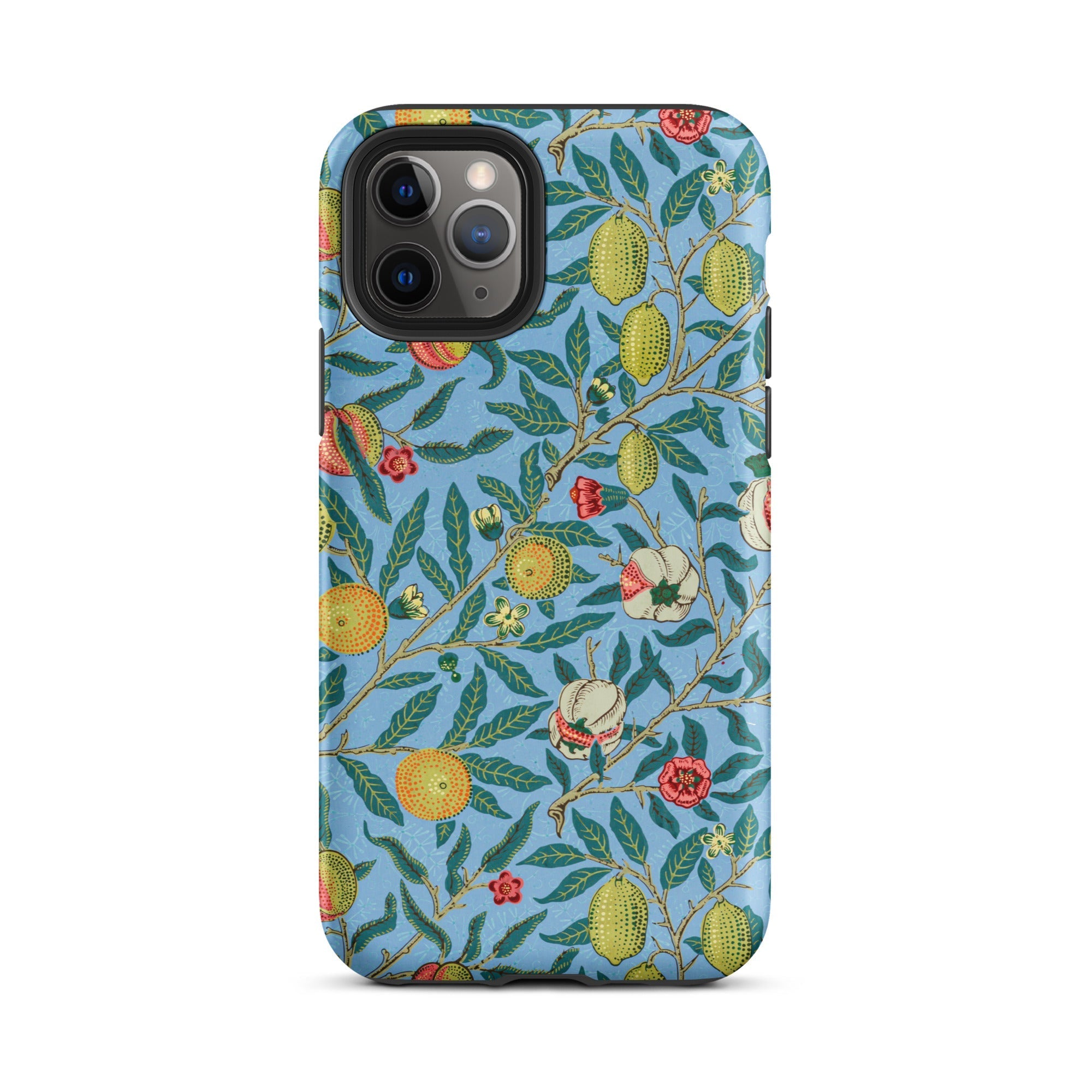 Four Fruits William Morris Aesthetic Iphone Case, 11 Pro / Matte, Floral Patterned Phone Case