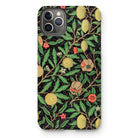 Four Fruits too - William Morris Aesthetic Iphone Case, 11 Pro Max / Matte, Floral Fruit Patterned Iphone Case Botanical Design Lemons