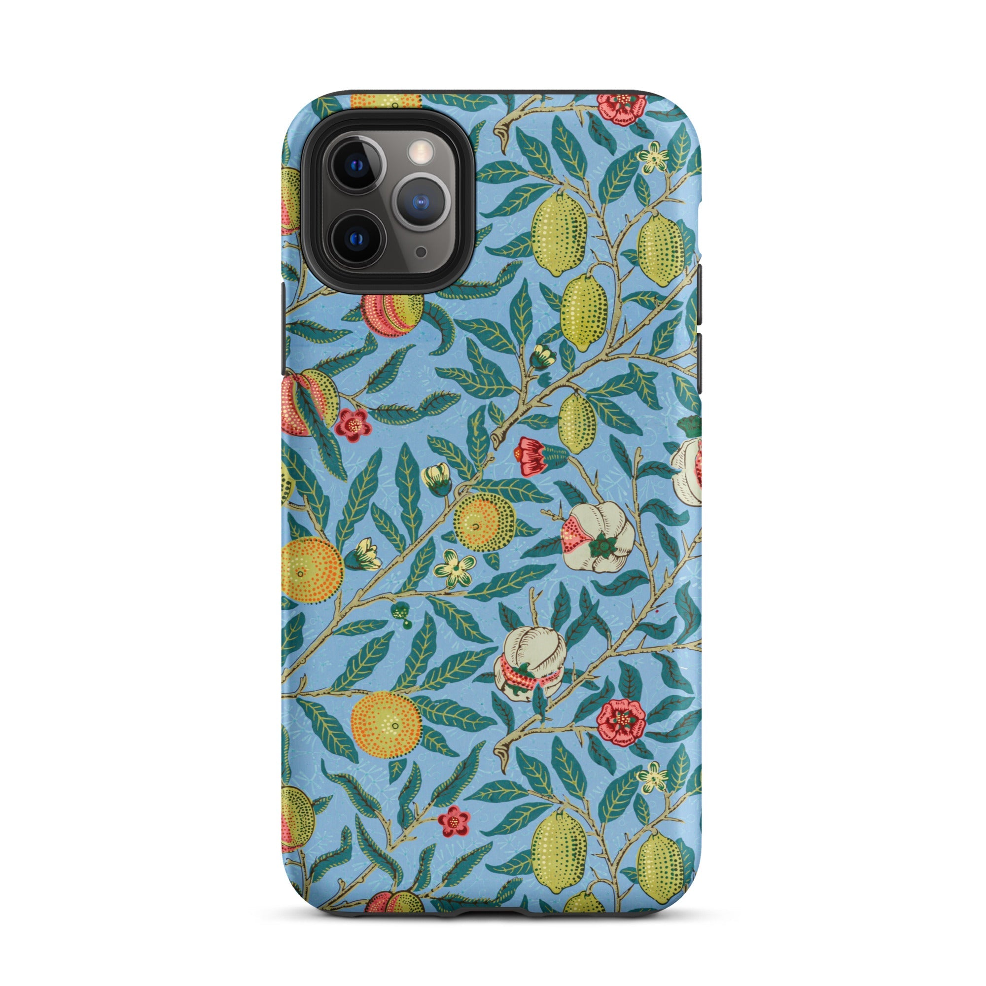 Four Fruits William Morris Aesthetic Iphone Case, 11 Pro Max / Matte, Floral Patterned Phone Case
