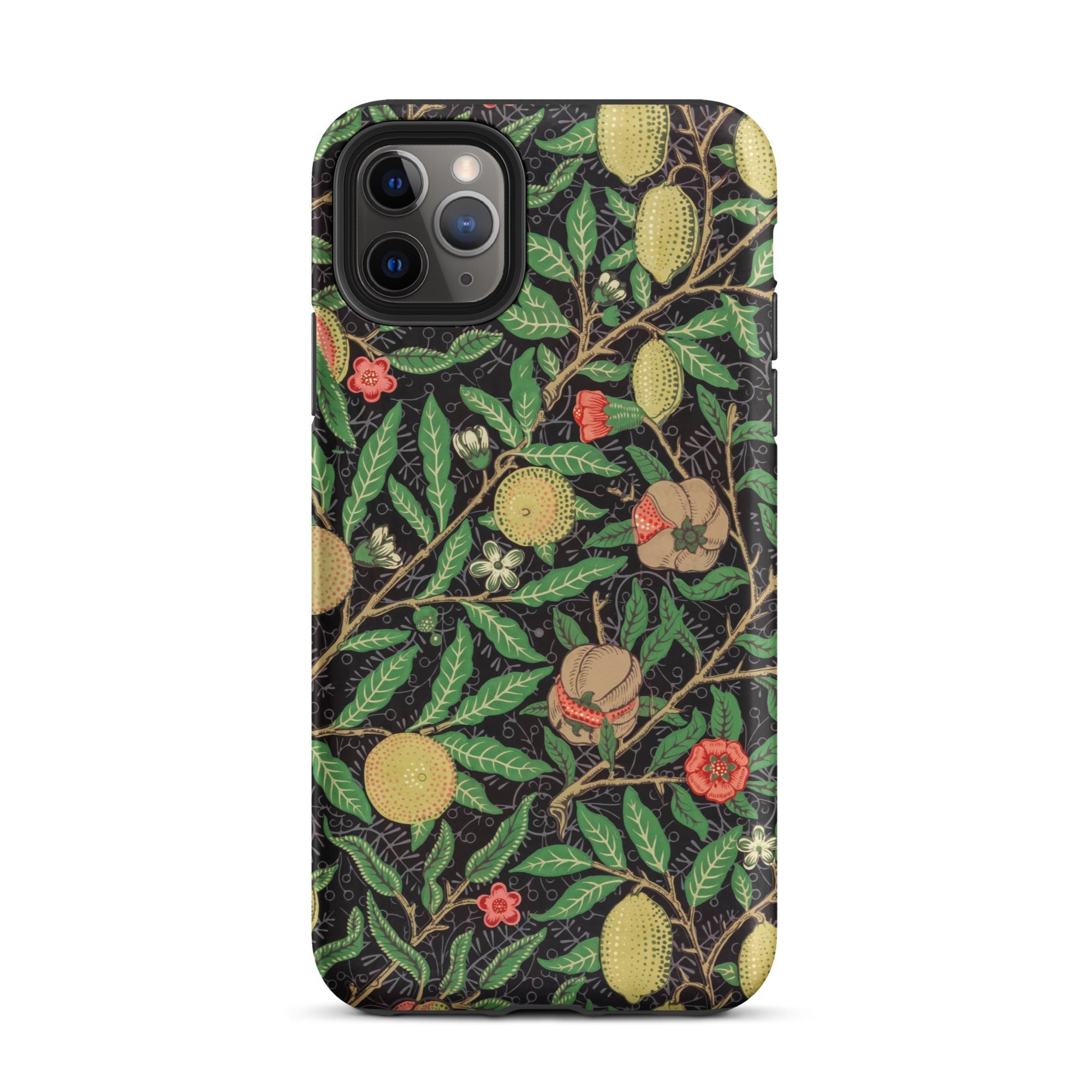 Four Fruits too William Morris Aesthetic Iphone Case, 11 Pro Max / Matte, Floral Patterned Phone Case
