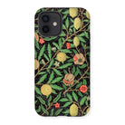 Four Fruits too - William Morris Aesthetic Iphone Case, 12 / Matte, Decorative Phone Case Botanical Fruit Flower Pattern