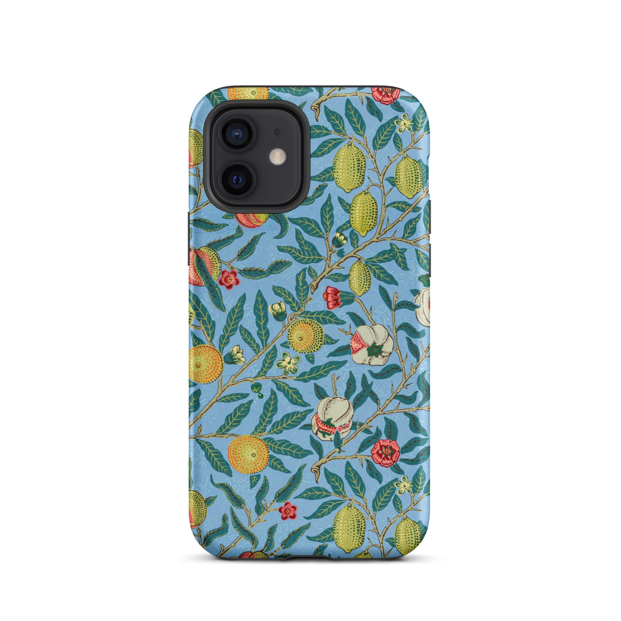 Four Fruits William Morris Aesthetic Iphone Case, 12 / Matte, Floral Patterned Phone Case