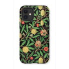 Four Fruits too - William Morris Aesthetic Iphone Case, 12 Mini / Matte, Decorative Phone Case Botanical Fruit Flower Pattern