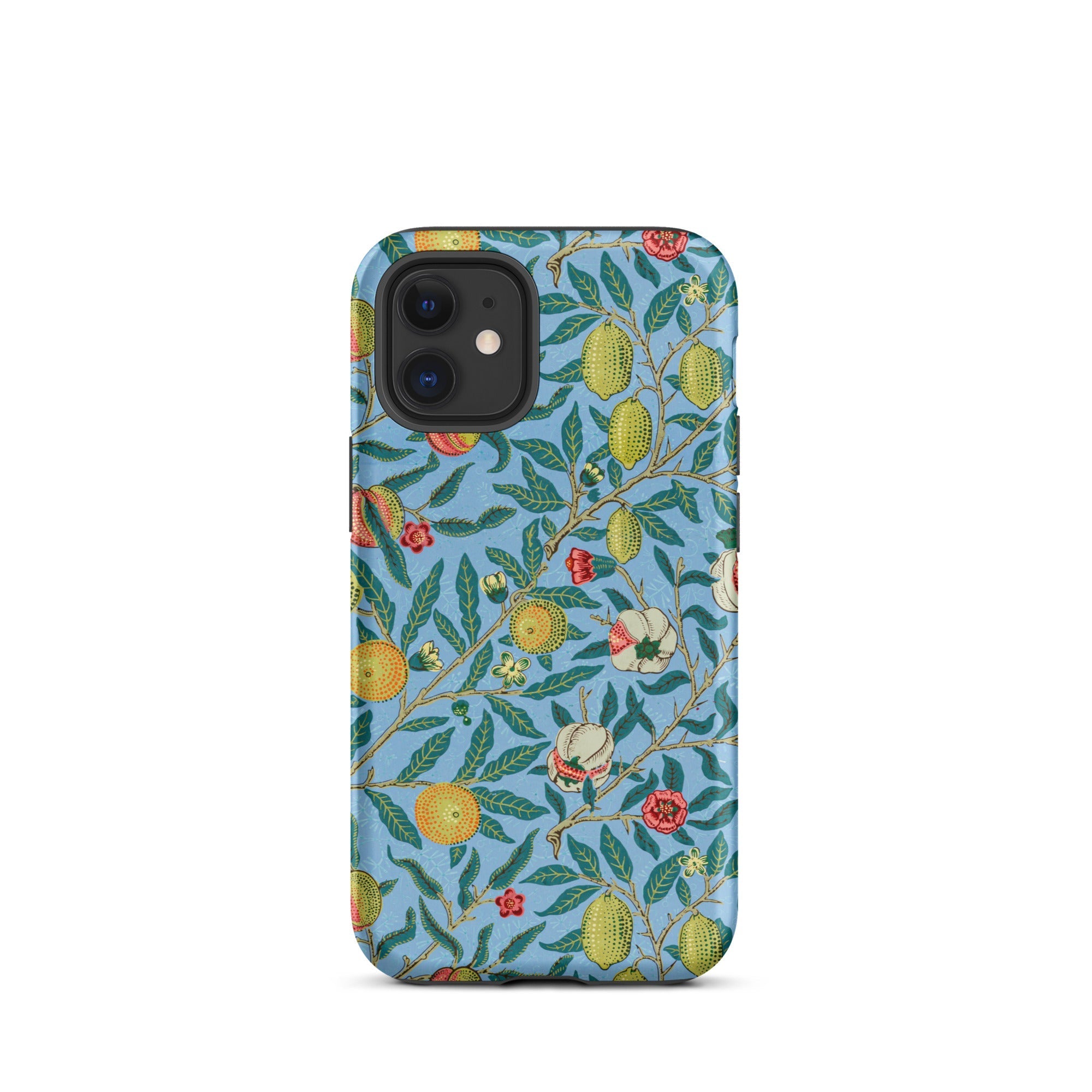 Four Fruits William Morris Aesthetic Iphone Case, 12 Mini / Matte, Floral Patterned Phone Case