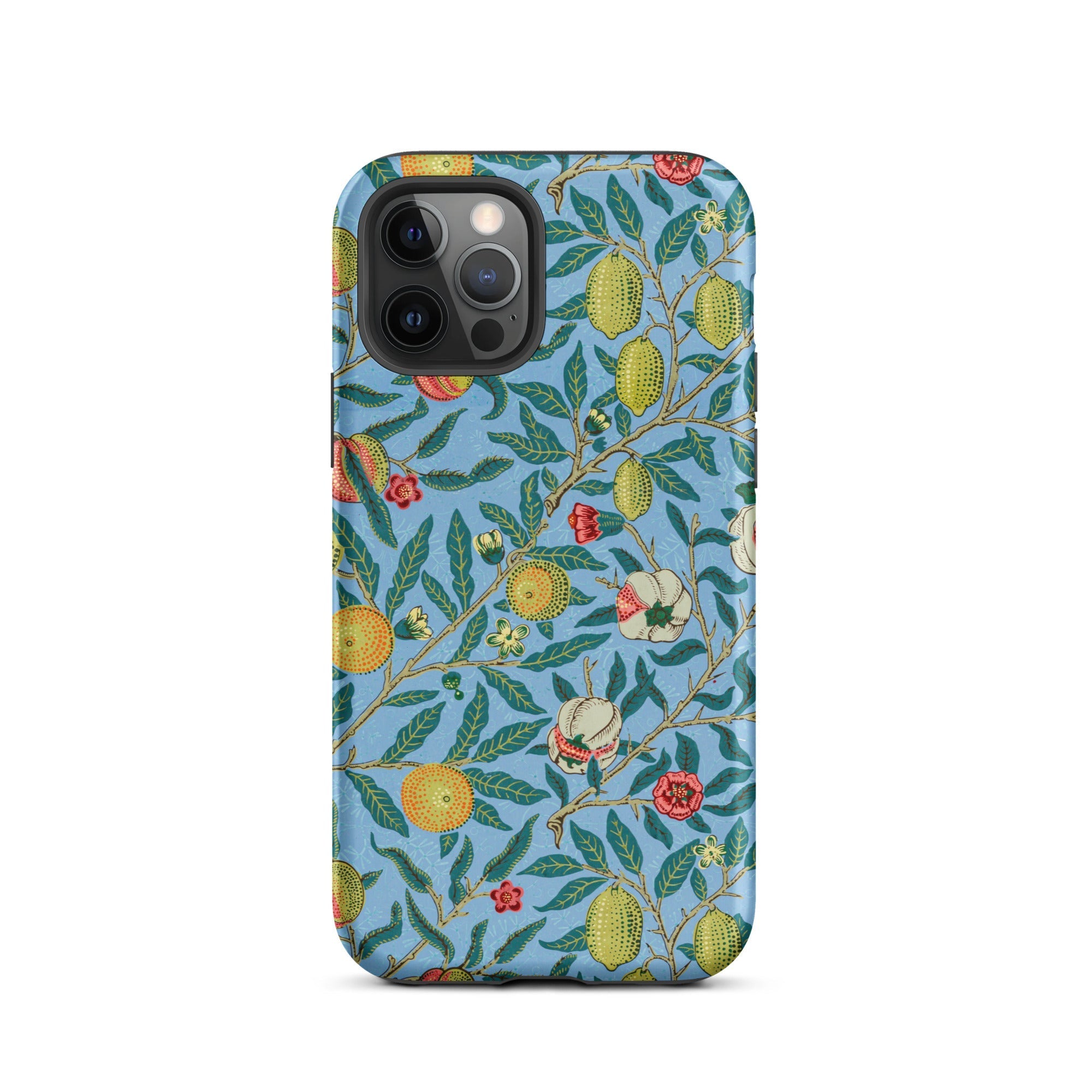 Four Fruits William Morris Aesthetic Iphone Case, 12 Pro / Matte, Floral Patterned Phone Case