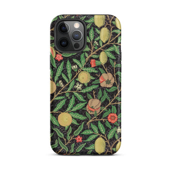 Four Fruits too - William Morris Aesthetic Iphone Case, 12 Pro Max / Matte, Floral Patterned Phone Case