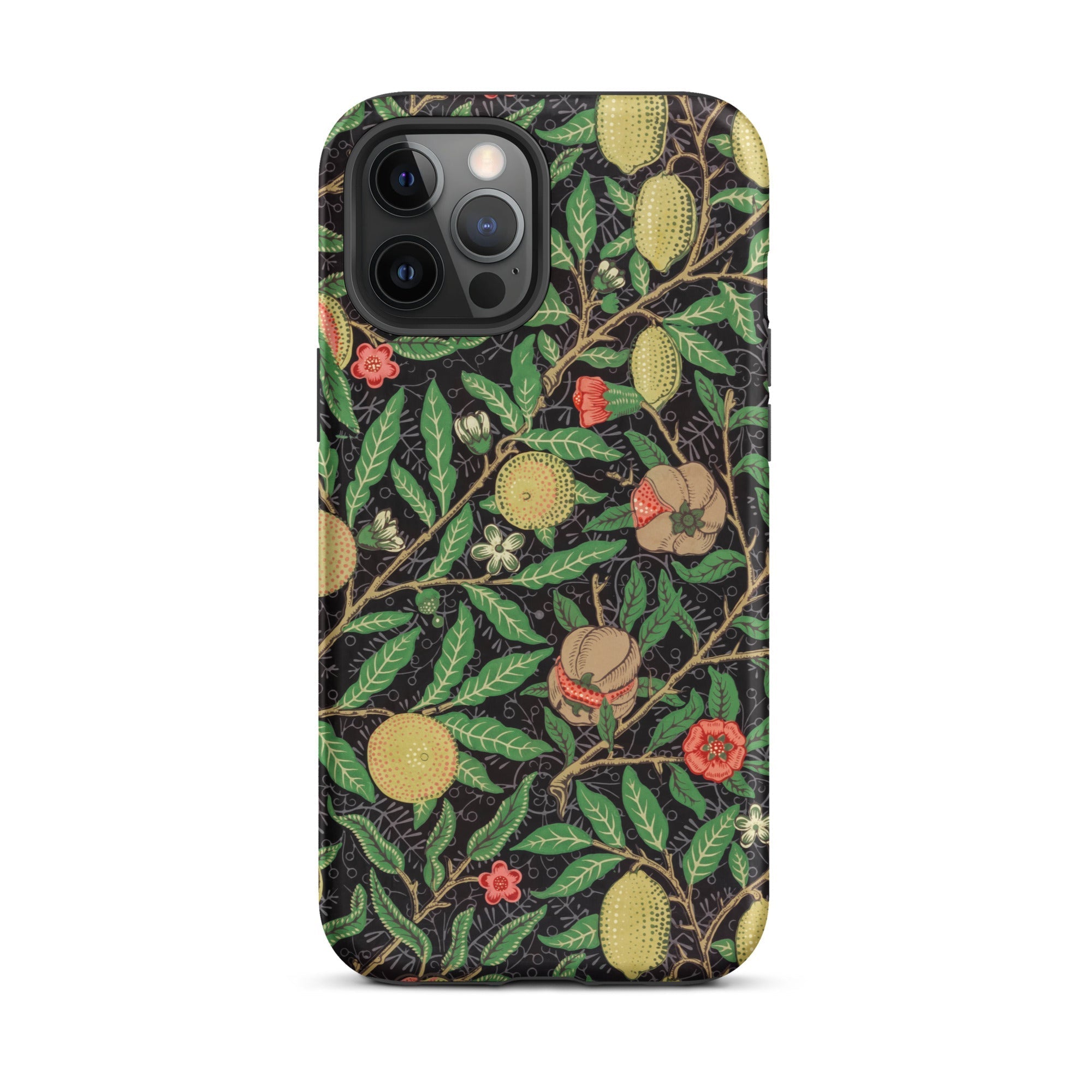 Four Fruits too William Morris Aesthetic Iphone Case, 12 Pro Max / Matte, Floral Patterned Phone Case