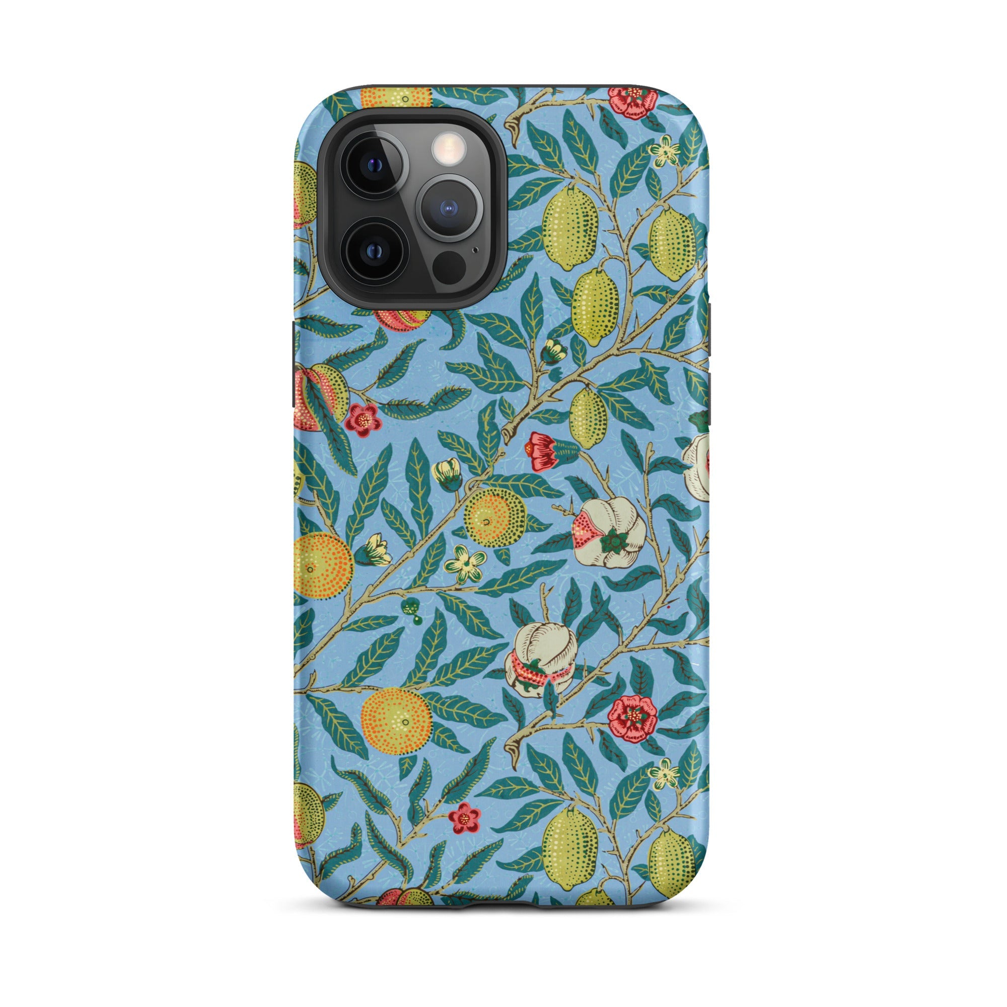 Four Fruits - William Morris Aesthetic Iphone Case, 12 Pro Max / Matte, Floral Patterned Phone Case