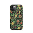 Four Fruits too - William Morris Aesthetic Iphone Case, 12 Pro / Tough Phone, Floral Patterned Phone Case