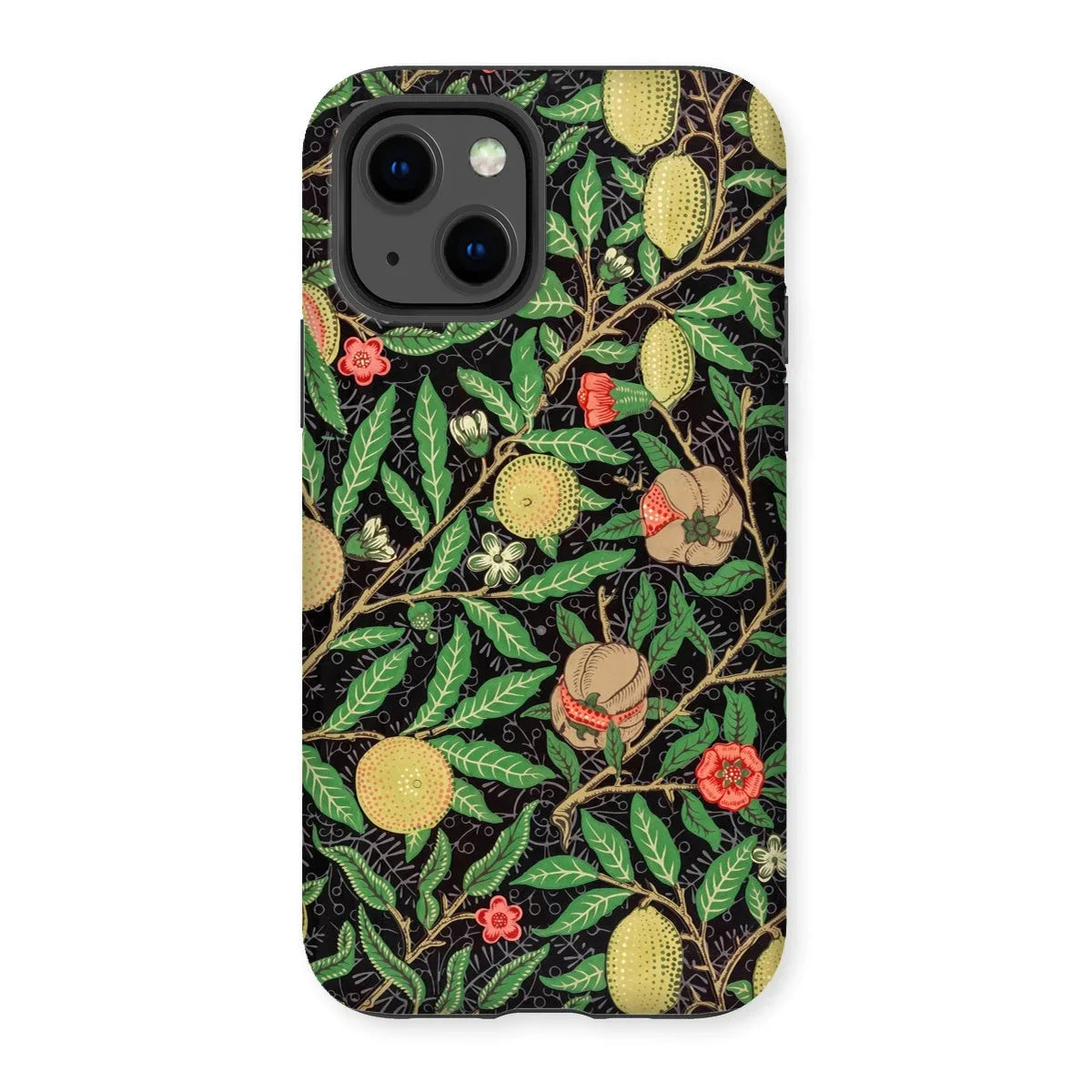 Four Fruits too - William Morris Aesthetic Iphone Case, 13 / Matte, Decorative Phone Case Botanical Fruit Flower Pattern
