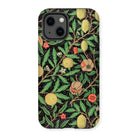 Four Fruits too - William Morris Aesthetic Iphone Case, 13 / Matte, Decorative Phone Case Botanical Fruit Flower Pattern