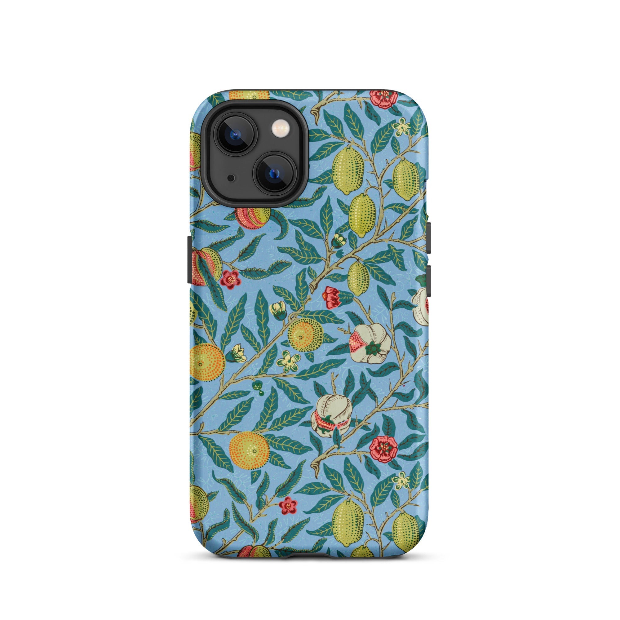Four Fruits William Morris Aesthetic Iphone Case, 13 / Matte, Floral Patterned Phone Case
