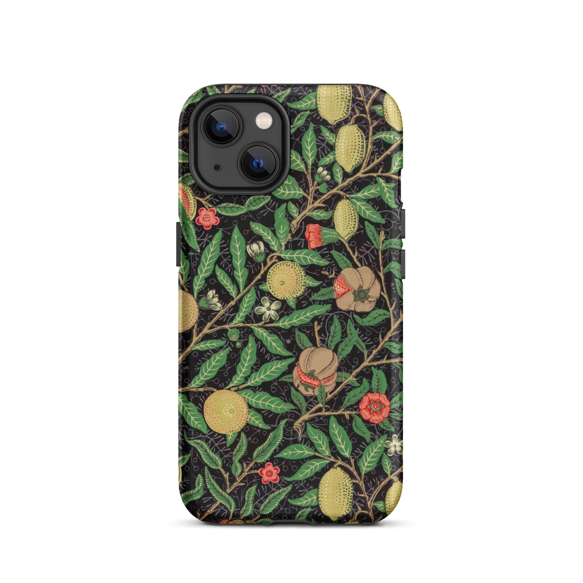 Four Fruits too William Morris Aesthetic Iphone Case, 13 / Matte, Floral Patterned Phone Case