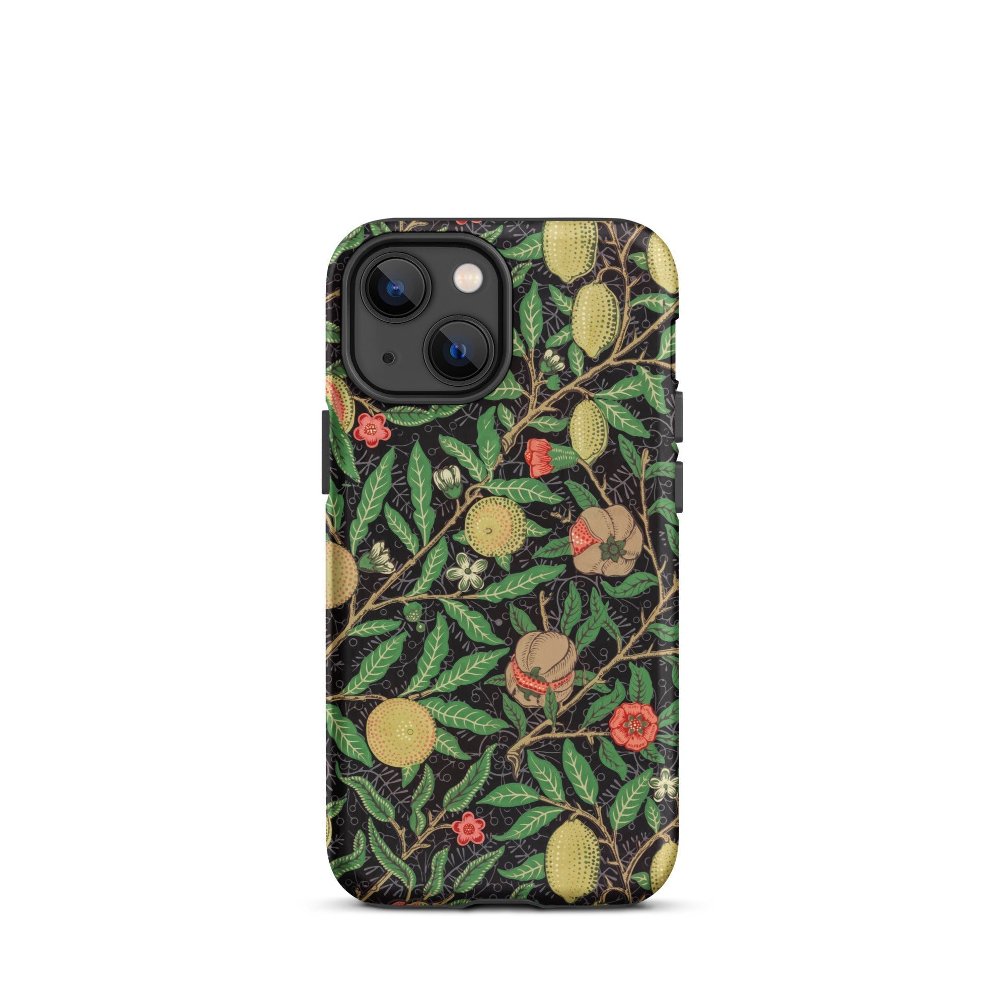 Four Fruits too William Morris Aesthetic Iphone Case, 13 Mini / Matte, Floral Patterned Phone Case