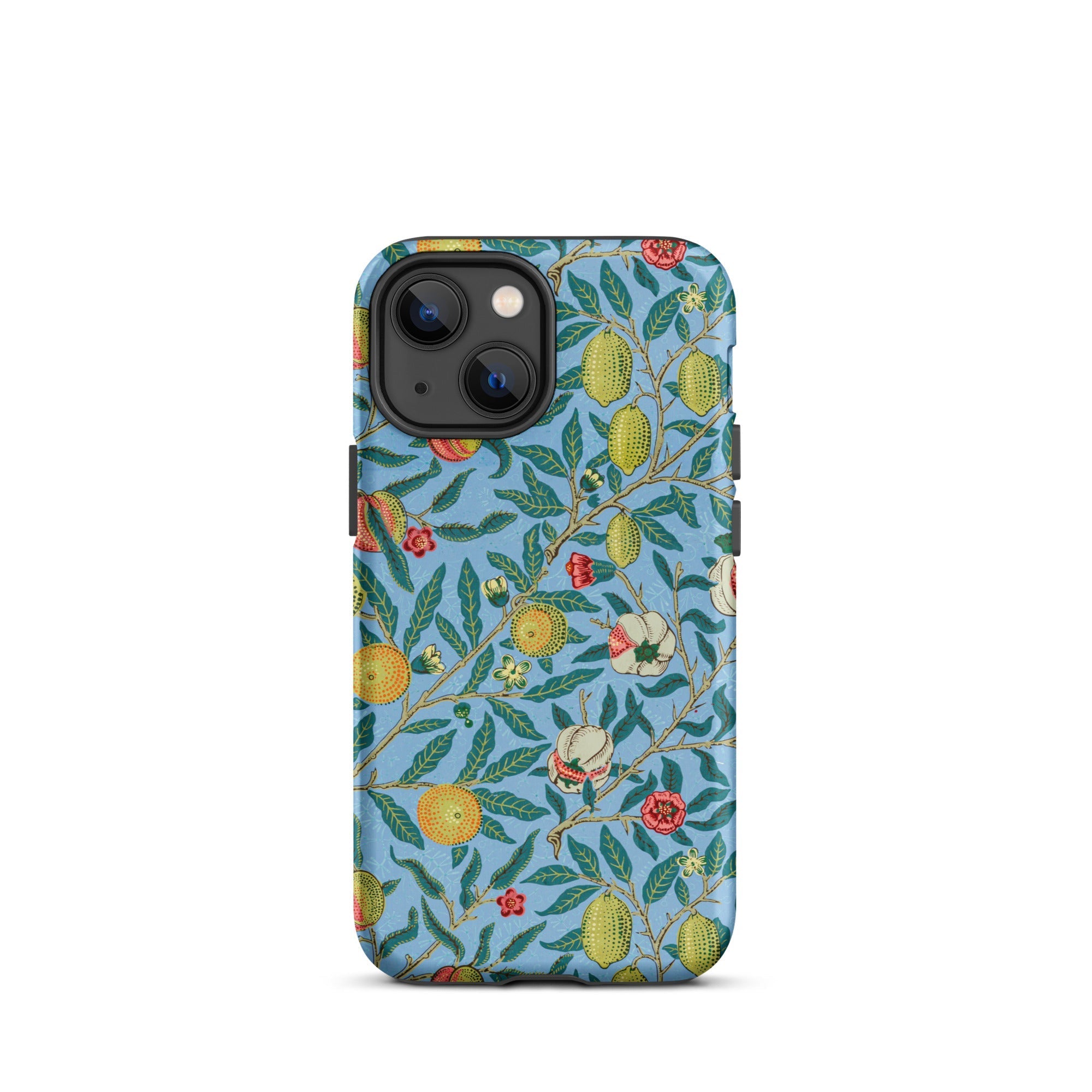 Four Fruits William Morris Aesthetic Iphone Case, 13 Mini / Matte, Floral Patterned Phone Case