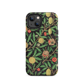 Four Fruits too - William Morris Aesthetic Iphone Case, 14 / Matte, Floral Patterned Phone Case