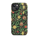 Four Fruits too - William Morris Aesthetic Iphone Case, 14 Plus / Tough Phone, Floral Patterned Phone Case