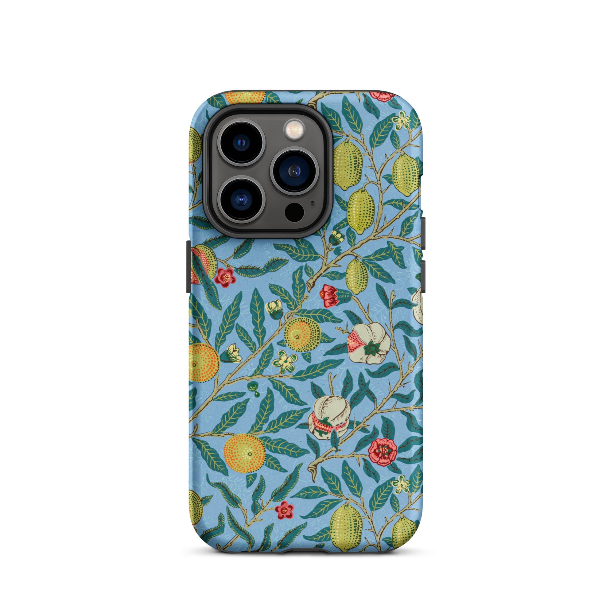 Four Fruits - William Morris Aesthetic Iphone Case, 14 Pro / Matte, Floral Patterned Phone Case