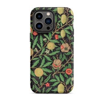 Four Fruits too - William Morris Aesthetic Iphone Case, 14 Pro Max / Matte, Floral Patterned Phone Case