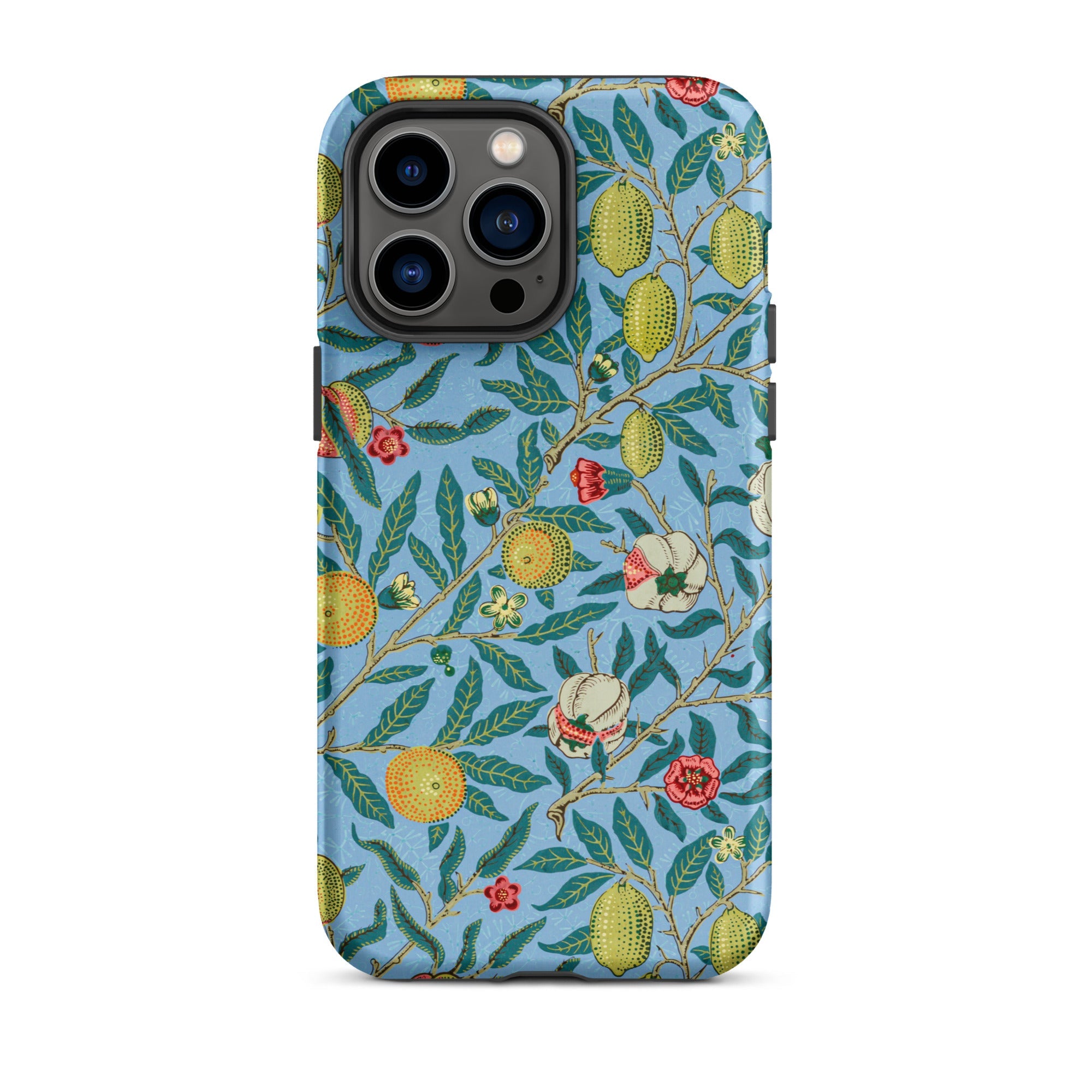 Four Fruits - William Morris Aesthetic Iphone Case, 14 Pro Max / Matte, Floral Patterned Phone Case