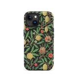Four Fruits too - William Morris Aesthetic Iphone Case, 15 / Matte, Floral Patterned Phone Case