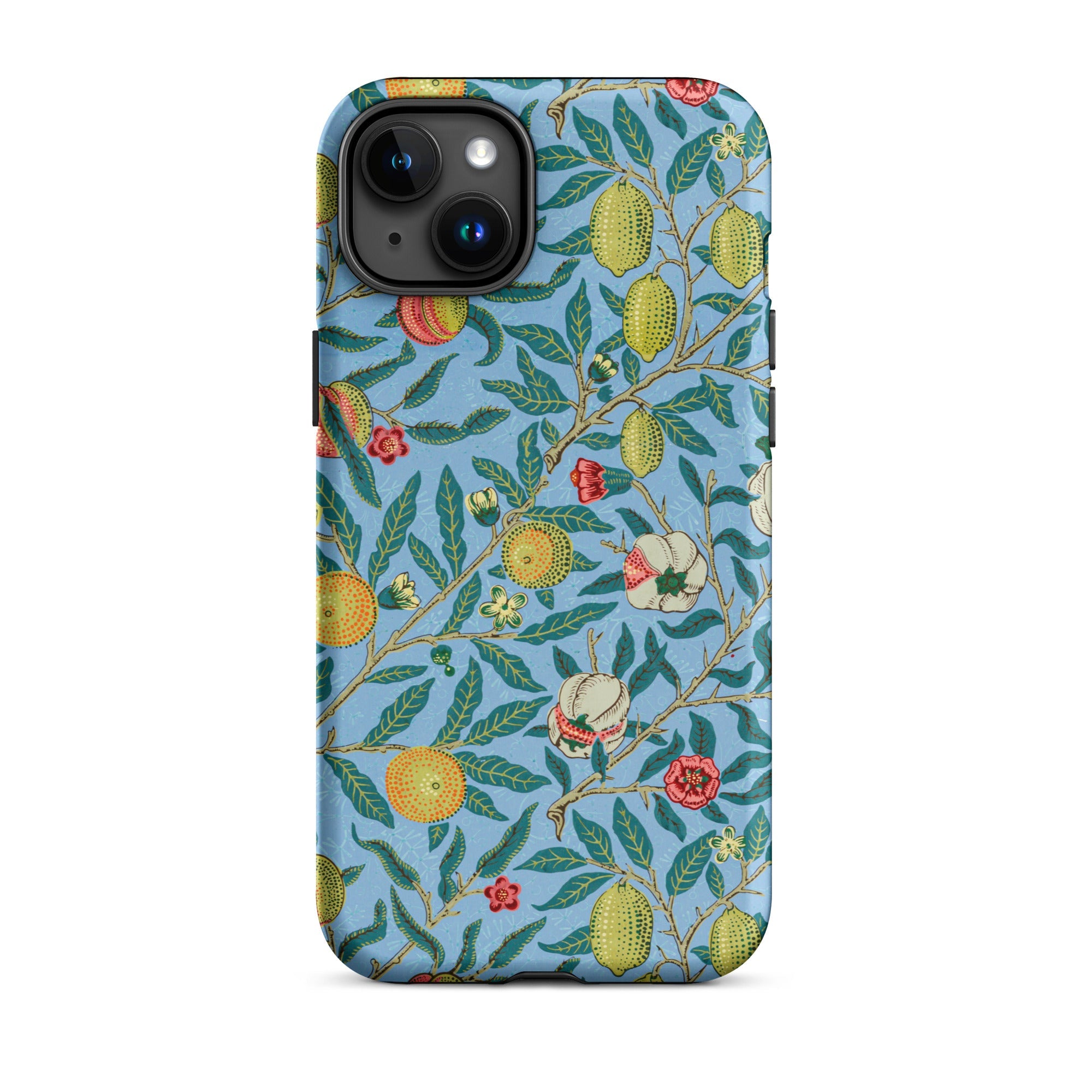Four Fruits - William Morris Aesthetic Iphone Case, 15 Plus / Matte, Floral Patterned Phone Case