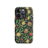 Four Fruits too - William Morris Aesthetic Iphone Case, 15 Pro / Matte, Floral Patterned Phone Case