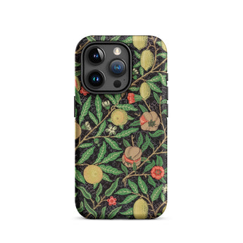Four Fruits too - William Morris Aesthetic Iphone Case, 15 Pro / Matte, Floral Patterned Phone Case
