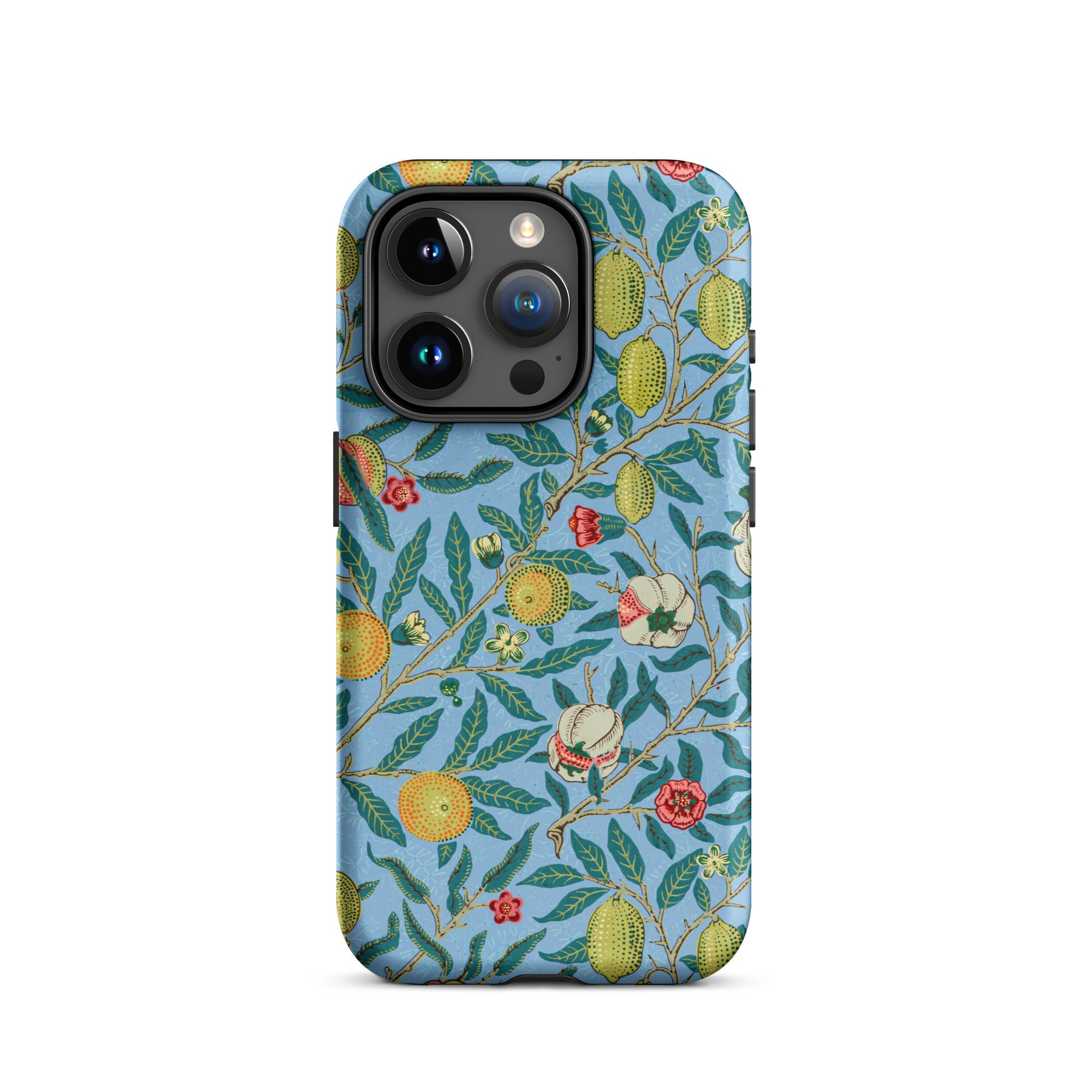 Four Fruits - William Morris Aesthetic Iphone Case, 15 Pro / Matte, Floral Patterned Phone Case