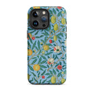 Four Fruits William Morris Aesthetic Iphone Case, 15 Pro Max / Matte, Floral Patterned Phone Case