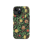 Four Fruits too - William Morris Aesthetic Iphone Case, 15 / Tough Phone, Floral Patterned Phone Case