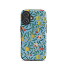 Four Fruits William Morris Aesthetic Iphone Case, 16 / Matte, Floral Patterned Phone Case