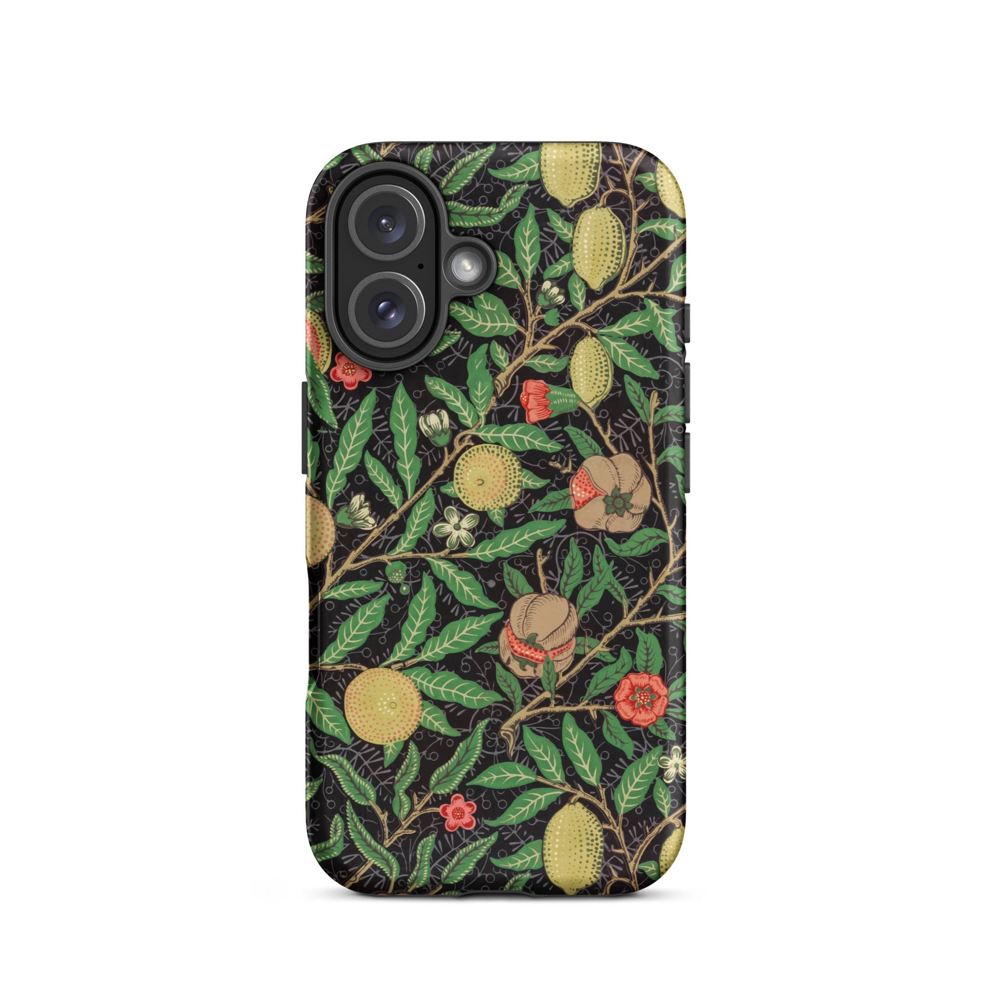 Four Fruits too William Morris Aesthetic Iphone Case, 16 / Matte, Floral Patterned Phone Case