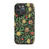 Four Fruits too - William Morris Aesthetic Iphone Case, 16 Pro Max / Matte, Floral Patterned Phone Case