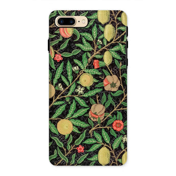 Four Fruits too - William Morris Aesthetic Iphone Case, 8 Plus / Matte, Floral Patterned Phone Case