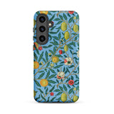 Four Fruits - William Morris Aesthetic Phone Case, Samsung Galaxy S24 Plus / Matte, Mobile Cases, Toby Leon