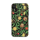 Four Fruits too William Morris Aesthetic Iphone Case, Xr / Matte, Floral Patterned Phone Case