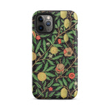 Four Fruits too - William Morris Aesthetic Phone Case Iphone 11 Pro / Matte Floral Patterned Morris’s Horticultural Symphony, Pattern,