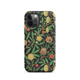 Four Fruits too - William Morris Aesthetic Phone Case Iphone 12 Pro / Matte Floral Patterned Morris’s Horticultural Symphony, Pattern,