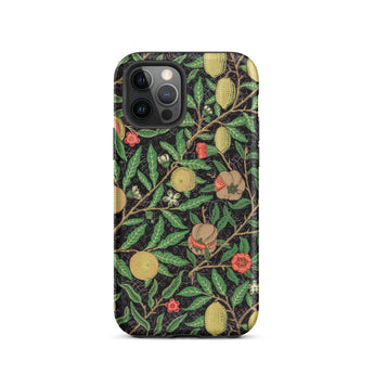 Four Fruits too - William Morris Aesthetic Phone Case Iphone 12 Pro / Matte Floral Patterned Morris’s Horticultural Symphony, Pattern,