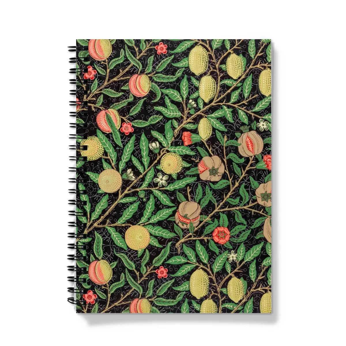 Four Fruits too - William Morris Botanical Notebook A5 - Graph Paper Notebooks & Notepads