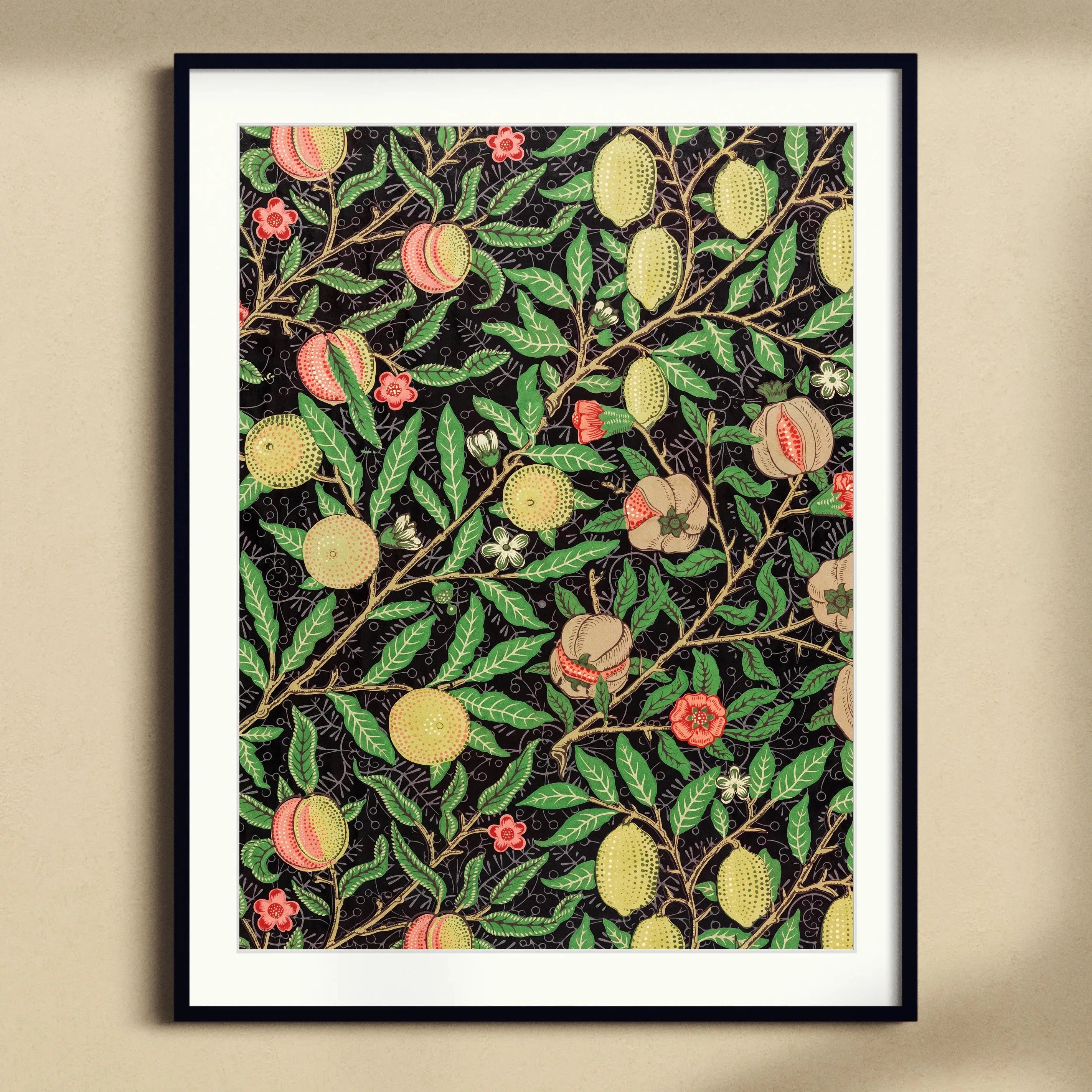 Four Fruits Too - William Morris Framed & Mounted Print - Posters Prints & Visual Artwork - Aesthetic Art