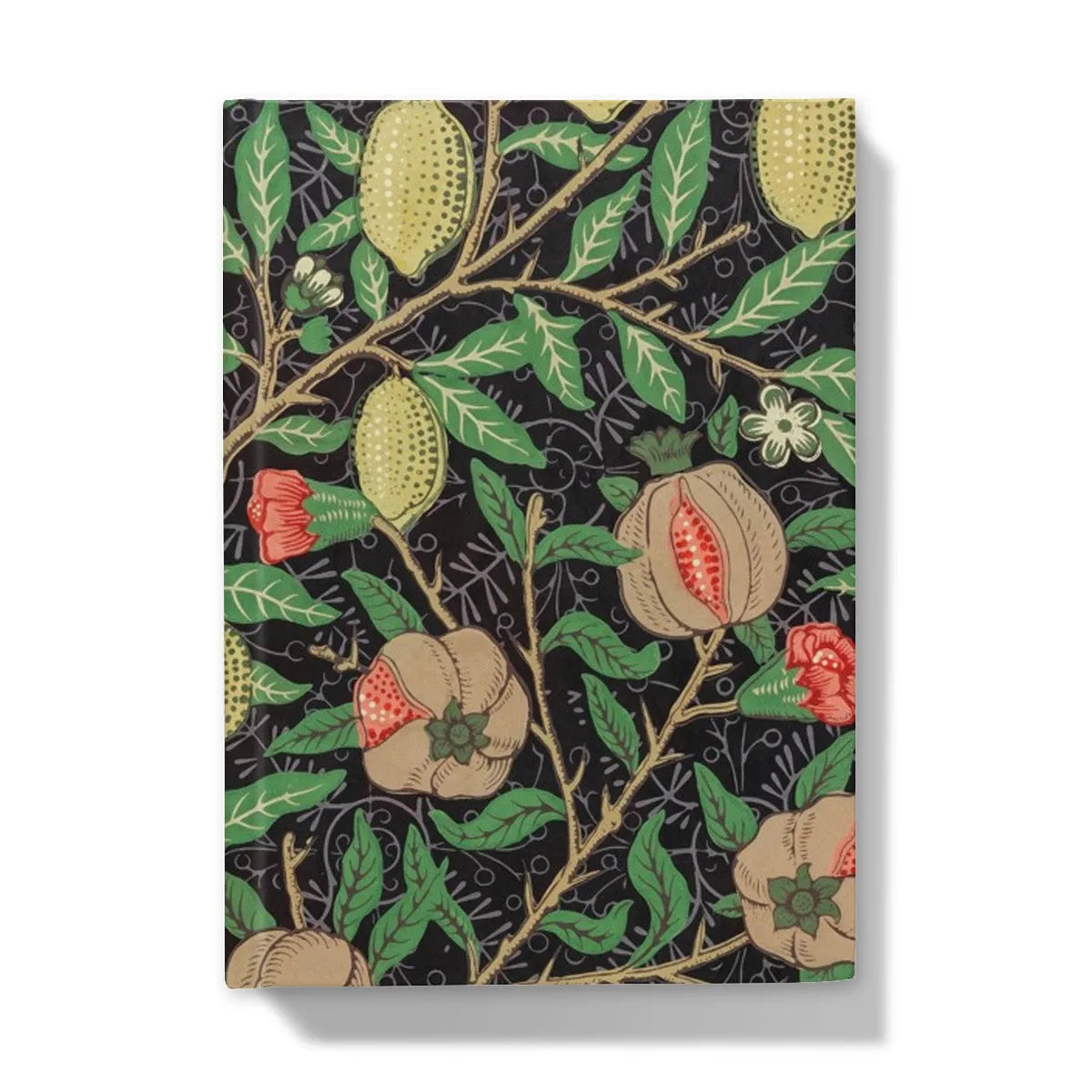Four Fruits Too - William Morris Hardback Journal - 5’x7’ / 5’ x 7’ - Lined Paper - Notebooks & Notepads - Aesthetic Art