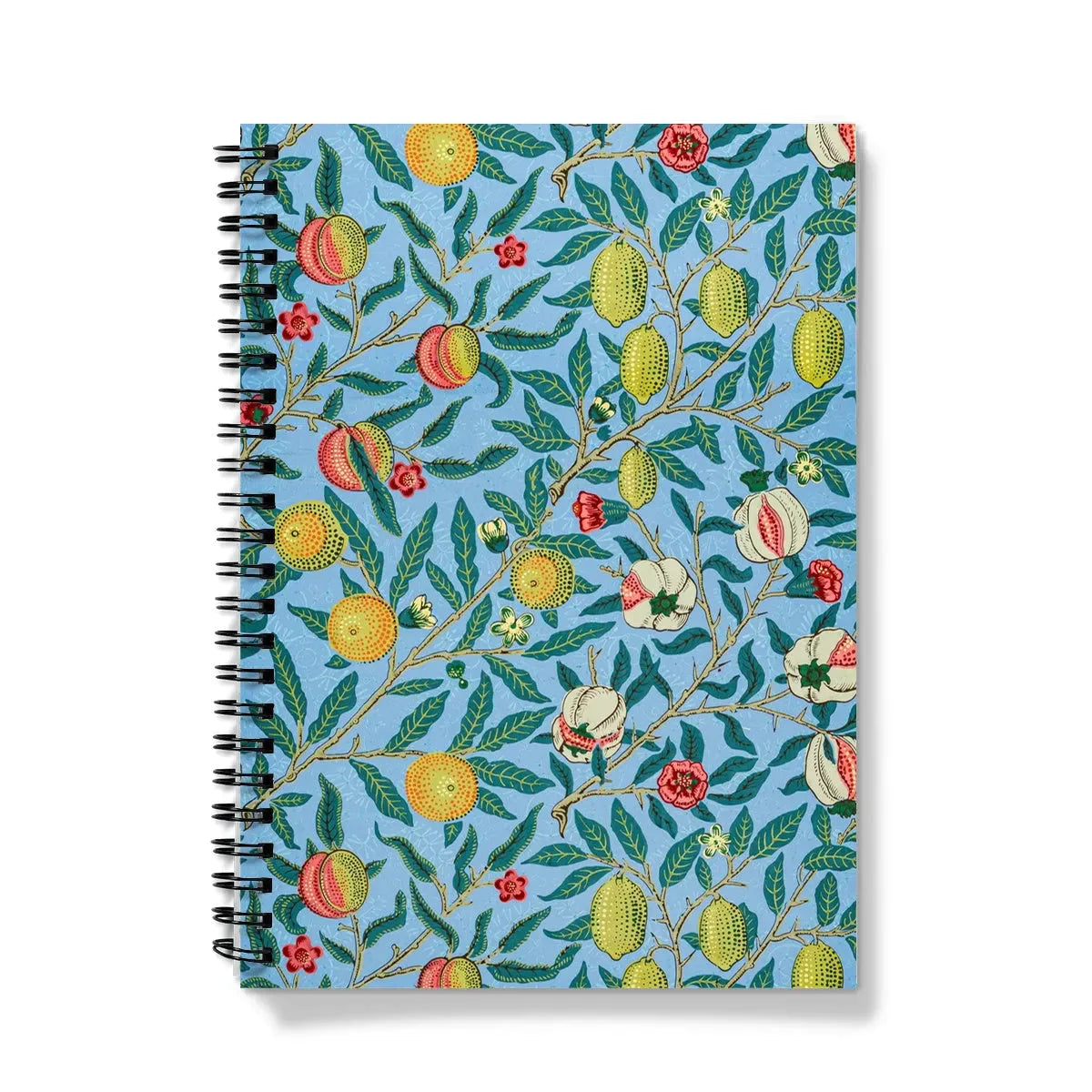 Four Fruits By William Morris Notebook - A5 - Graph Paper - Notebooks & Notepads - Aesthetic Art